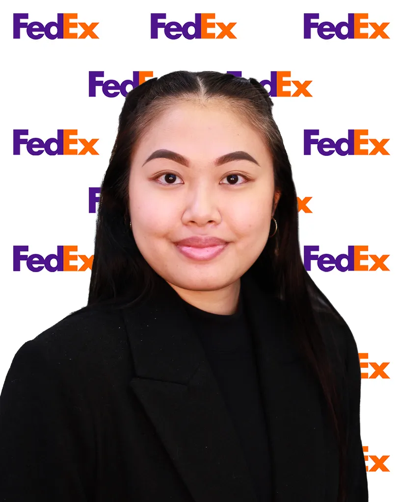 Branded FedEx headshot of a smiling woman